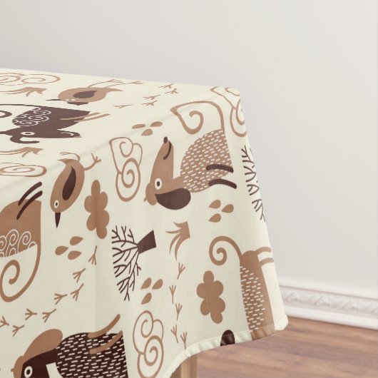 Nappe motif avec les chiens mignons (In Situ)