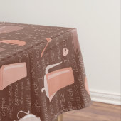 Nappe Motif avec les éléments relatifs de café (In Situ)
