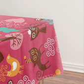 Nappe Motif avec les oiseaux et les chats mignons (In Situ)