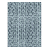 Nappe Motif aztèque d'Ikat - indigo et bleu-clair (Devant)
