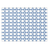 Nappe Motif bambou à treillis bleu prépa (Devant (Horizontal))