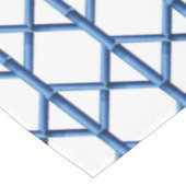 Nappe Motif bambou à treillis bleu prépa (Angle)