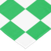 Nappe Motif blanc À damiers blanc vert (Angle)