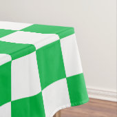Nappe Motif blanc À damiers blanc vert (In Situ)