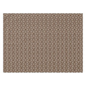 Nappe Motif blanc Brown moderne (Devant (Horizontal))