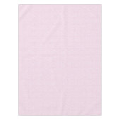 Nappe Motif blanc dainty de Feuilles sur rose très pâle (Devant)