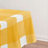 Nappe Motif blanc En vichy jaune (In Situ)