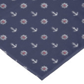 Nappe Motif blanc et bleu rouge d'Ancre (Angle)