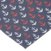 Nappe Motif blanc et bleu rouge de marine (Angle)