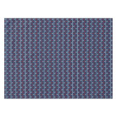 Nappe Motif blanc et bleu rouge d'océan (Devant (Horizontal))