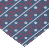 Nappe Motif blanc et bleu rouge d'océan (Angle)