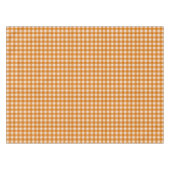 Nappe Motif blanc et orange En vichy | À damiers coton (Devant (Horizontal))