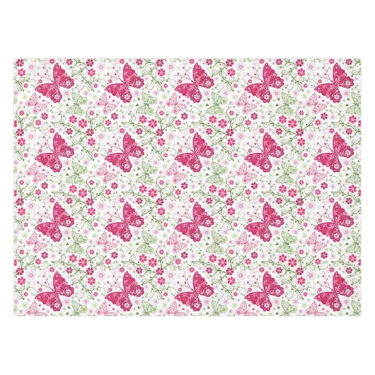 Nappe Motif blanc floral (Devant (Horizontal))