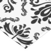 Nappe Motif blanc noir classique de damassé - chic (Angle)