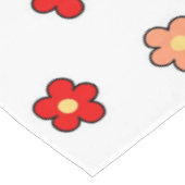 Nappe Motif blanc Preppy rose Flower Arrière - plan (Angle)