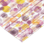 Nappe Motif blanc rayé tacheté (Angle)