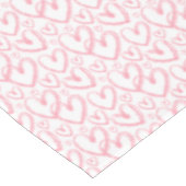 Nappe Motif blanc rose du coeur moderne (Angle)