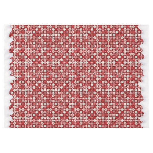Nappe Motif blanc rouge Noël #13 ID1009 (Devant (Horizontal))