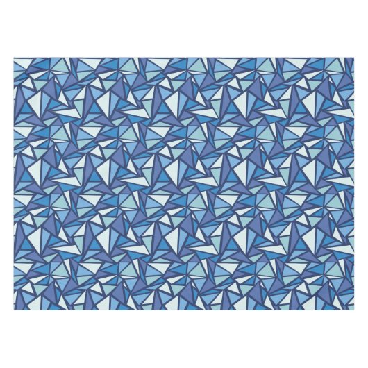 Nappe Motif bleu abstrait de Crsytal de glace (Devant (Horizontal))