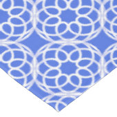 Nappe Motif bleu blanc géométrique (Angle)