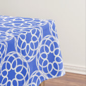 Nappe Motif bleu blanc géométrique (In Situ)