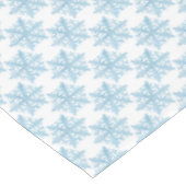 Nappe Motif bleu-clair de flocons de neige d'aquarelle (Angle)