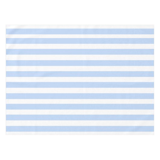 Nappe Motif bleu-clair et blanc de rayures (Devant (Horizontal))