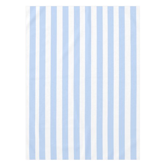 Nappe Motif bleu-clair et blanc de rayures (Devant)