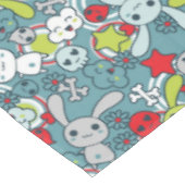 Nappe motif bleu de kawaii (Angle)