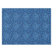 Nappe motif bleu de texture de léopard (Devant (Horizontal))