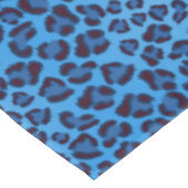 Nappe motif bleu de texture de léopard (Angle)