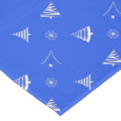Nappe motif bleu de vacances de Noël (Angle)