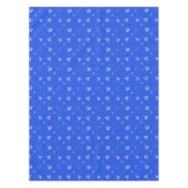 Nappe motif bleu de vacances de Noël (Devant)
