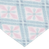 Nappe motif bleu en forme de diamant (Angle)