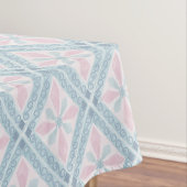 Nappe motif bleu en forme de diamant (In Situ)