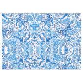 Nappe Motif bleu et blanc de Paisley (Devant (Horizontal))