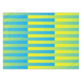 Nappe Motif bleu jaune vert rayé (Devant (Horizontal))