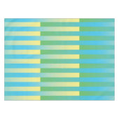 Nappe Motif bleu jaune vert rayé (Devant (Horizontal))
