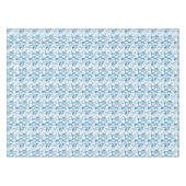Nappe Motif bleu mou de Canotype d'aquarelle (Devant (Horizontal))