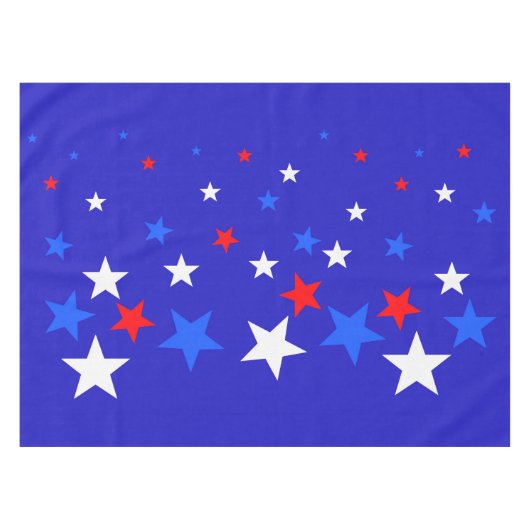 Nappe Motif bleu, rouge et blanc (Devant (Horizontal))