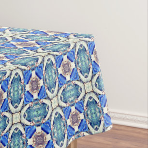 Nappe Motif bleu Thunder_Cove de coeurs de mandala