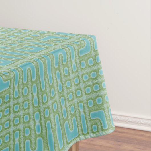 Nappe Motif bleu turquoise (In Situ)