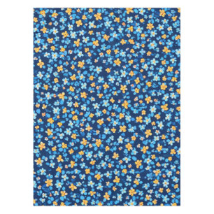 Nappe Motif Blue Little Flowers