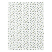 Nappe Motif botanique chic aquarelle vert olive (Devant)