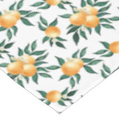 Nappe Motif botanique de citrus orange (Angle)