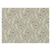 Nappe Motif botanique de peinture d'aquarelle d'orchidée (Devant (Horizontal))