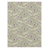 Nappe Motif botanique de peinture d'aquarelle d'orchidée (Devant)