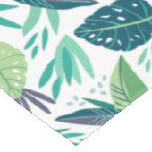 Nappe Motif botanique des feuilles vertes tropicales (Angle)