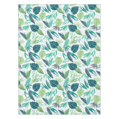 Nappe Motif botanique des feuilles vertes tropicales (Devant)