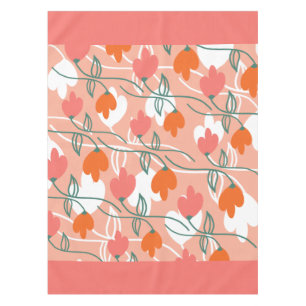 Nappe Motif botanique dessiné à la main de fleurs jolies